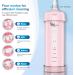 Mini Portable Water Flosser - Travel-Friendly Teeth Cleaner IPX7 Waterproof 4 Modes | Best for Braces & Oral Care (Pink - Buy Online on GoSupps.com