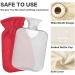 Red Hot Water Bottle with Cover - 2L Heating Bottle for Pain Relief & Hand Warming | International Shipping - Buy Online on GoSupps.com