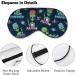 LynaRei Cartoon Green Alien Sleep Mask - Peace Love Blindfold for Full Night's Sleep, Travel and Nap Style-1 - Buy Online on GoSupps.com