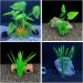 Buy Lancare 25 PCS Green Plastic Aquarium Plants - Artificial Aquatic Decoration Set for Stunning Fish Tanks - Buy Online on GoSupps.com