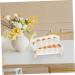 CORHAD Egg Preservation Tray Box Eggs Egg Holder for Fridge Plastic Serving Trays Refrigerator Egg Rack Dog Crisper re-usable - Buy Online on GoSupps.com