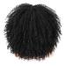 ANNISOUL 16 Curly Wig for Black Women | Synthetic Fiber Glueless Long Kinky Curly Hair 16 Inch Black Afro Bomb Wig with Bangs - Buy Online on GoSupps.com