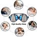 Blue Butterfly Print Eye Mask - Double-Sided Soft Light Blocking for Enhanced Sleep Quality - Buy Online on GoSupps.com