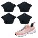 Greoer 4 Pieces Heel Cushion Inserts Black Heel Grips Cushion Shoe Pads for Loose Shoes Self-Adhesive Liner Cushion Inserts Anti-Slip Foot Shoe Insoles Stickers Heel Blister Protector for Women Men 4 Piece Black
