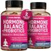 (2 Pack) Hormone Balance + Probiotics for Women (3450mg) Natural Relief for Menopause Hot Flashes PMS Bloating | 4:1 Chasteberry Dong Quai Black Cohosh | Non GMO|240 V Capsules