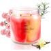 IZIDDO Rose & Musk Scented Candles - Handmade 12oz Red Marble 2 Wick Candles for Home | Perfect Gifts for Women & Men - Buy Online on GoSupps.com