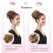 Tess Hair Part with Rubber Band - 55g Honeyblond Light Blonde Synthetic Hair Extension for Large Buns | Women's Hair Tie & Haardutt - Buy Online on GoSupps.com