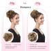Buy Tess Hair Part with Rubber Band 55g - Medium Blonde Synthetic Hair Extension for Women & Girls | Large Bun Hair Tie - Buy Online on GoSupps.com