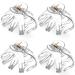 4 Pieces Large Grip Octopus Clip No Slip Spider Hair Clips Octopus Jaw Hair Clips for Thick Long Hair Women Girls (Clear,8.5 cm) 8.5 cm Clear