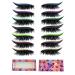 Eyeliner Sticker with Eyelashes - 7 Pair Reusable Eyeliner & Eyelash Stickers - False Eyelashes are Naturally Waterproof Easy to Wear (A Set of Seven Colors) 7 Count (Pack of 1) 7 PCS