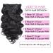 Body Wave Clip In Hair Extensions for Black Women - Natural Black Human Hair 16 Inch 8pcs 135g/set - Buy Online on GoSupps.com