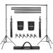Aureday Backdrop Stand, 8.5x10Ft Adjustable Photo Backdrop Stand Kit with 4 Crossbars, 6 Background Clamps, 2 Sandbags, and Carrying Bag for Parties/Wedding/Photography/Festival Decoration