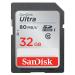 SanDisk Ultra 32GB Class 10 SDHC UHS-I Memory Card up to 80MB/s (SDSDUNC-032G-GN6IN) 32GB Card