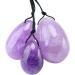 Buy MookaiTedecor Amethyst Yoni Eggs & Kegel Balls Set - Pelvic Floor Trainer with 3 Sizes | Ben Walls Massage Stones for Postpartum Recovery - Buy Online on GoSupps.com