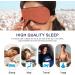 Haskirky Light Blocking Eye Mask Breathable and Adjustable Adult Men and Women Travel on Business Trips Yoga Meditation Light Smooth Comfortable Eye Mask Office Deep Sleep Goodies Pure Plain Brown - Buy Online on GoSupps.com