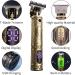 Irishom Men Hair Clippers Cordless Barber Clipper Hair Cutting Kit Beard Trimmer Haircut Grooming Set T-Blade Trimmer USB Electric Beard Trimmer LCD Display Grey - Buy Online on GoSupps.com