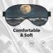 Moon and Sea Print Double-Sided Eye Mask Soft and Light Blocking for Enhancing Sleep Quality - Buy Online on GoSupps.com