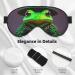 Cute Frog Print Eye Mask | Soft Sleeping Eye Cover for Travel & Naps | Unisex Black Eyeshade - Buy Online on GoSupps.com