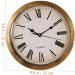 HOMSFOU 2pcs Retro Wall Clock Safety Wall Clock Storage Wall Clock Wall Hanging Clock Household Goldenx2pcs 25*7cmx2pcs - Buy Online on GoSupps.com