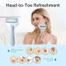 IBORRIA Ice Roller for Face - Long Lasting Cold Therapy with 2X Roller Heads - Eye Puffiness and Migraine Relief - Blue - Buy Online on GoSupps.com