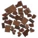 Calkkrer 60 pieces artificial chocolate simulation chocolate resin chocolate cabochons candy decoration artificial candy chocolate model