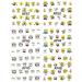 Spongebob Cartoon Style Nail Art Decals - 12 Sheets | Cute 3D Nail Stickers for Women & Girls | Manicure Accessories - Buy Online on GoSupps.com
