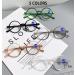 Koosufa Round Reading Glasses with Blue Light Filter for Men & Women - TR90 Retro Full-Rim Anti-Fatigue Visual Aid in Transparent Green (Strengths 0.0 to 4.0) - Buy Online on GoSupps.com