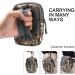 Flintronic Tactical Hip Pockets | Military Compact Belt Pocket Bag for Camping Hiking Cycling & Travel with Carabiners - Black - Buy Online on GoSupps.com