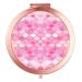 Imiao Makeup Mirror Rose Gold Compact Mirror Portable Hand Mirror Round Mini Pocket Mirror with 2 x 1x Magnification for Woman Mother Girls Great Gift (Mermaid Scales)