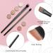 RMISODO 10 Pcs Angled Eyebrow and Eyeliner Brush Set - Professional Eye Makeup Applicators for Precision Lash Liner and Blending Eyeshadow - Buy Online on GoSupps.com