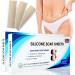 Advanced Silicone Scar Sheets - 4 Reusable Pieces of Scar Tape that is Suitable for Keloid Surgical Burn Acne and C-Section Scars