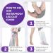 Child Waterproof Leg Cover | Reusable Neoprene Sleeve for Shower & Bath | Grey - Size M (65cm x 34cm) - Buy Online on GoSupps.com