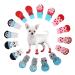 Heiqlay dogs anti-slip socks for cats paw protection dog cat pet indoor anti-slip socks paw protection and traction thanks to silicone gel for dogs and cats 4 sets m