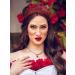 SWEETV Princess Tiara Crown for Women - Bridal Wedding Diadem Headpiece in Red - Buy Online on GoSupps.com