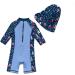 BONVERANO Baby Boys Swimsuit | Toddler Bathing Suit 2-3 Years | UPF 50+ Sun Protection | Long Sleeve One Piece Swimwear - Buy Online on GoSupps.com