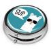 Travel Pill Case - Cute Sup Llama Pocket Pill Box with 3 Compartments - Small & Portable Pill Organizer for Purse - Buy Online on GoSupps.com