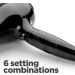 BaByliss Power Smooth 2400W Hair Dryer Black - Fast Lightweight Ionic Dryer - Buy Online on GoSupps.com