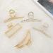 MojiDecor Anti-Slip Gold Metal Hair Claw Clips - Set of 5 Large Clips for Women with Thick, Thin, Curly, and Wavy Hair - Buy Online on GoSupps.com