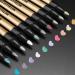 JR.WHITE Paint Markers Pens Metallic  10 Colors Paint Pens for Rock Painting  Black Paper  Scrapbook  Photo Album  Paint Marker for DIY Arts & Crafts  Glass  Wood  Card Making  Scrapbook supplies