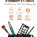 Eyebrow Trimmer for Women - Painless Electric Razor with LED Light for Eyebrows Face Nose Ear Chin and Bikini Detail - Battery Operated (Green - Buy Online on GoSupps.com