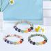 Relaxing Chakra Bracelet - Elastic Pearl Bracelet for Stress Relief & Healing | Versatile Meditation Party & Well-being Accessory (Gray) - Buy Online on GoSupps.com