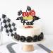 Cyodoos 1Pcs Two Fast Cake Topper Race Car Cake Decoration Racing Car Theme Race Car Theme 2nd Birthday Party Decoration Boy Girl Second Birthday Flag Sign Supplies - Buy Online on GoSupps.com