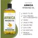 Arnica Massage Oil - 16oz Bottle - Ideal for Professional or at-Home Body Massage - Soothing Natural Blend of Almond, Jojoba, Arnica & Vitamin E - Buy Online on GoSupps.com