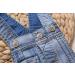 KIDSCOOL SPACE Baby Denim Overalls Dress | Little Girls Jean Jumper | Light Blue 12-18 Months - Buy Online on GoSupps.com