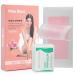 Wax Bear Wax Strips for Hair Removal,Body Wax Strips for Brazilian Waxing,Waxing kit including 64 counts Body trips and 4 Finishing Wipes