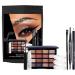 Makeup Eyeshadow Portable Makeup Kit with Eyeshadow Eye Liner & Mascara | Eye Liner Mascara Eyeshadow Palette/Set for Women Eye Makeup - Buy Online on GoSupps.com