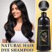 3 Pcs 3 in 1 Black Hair Dye Shampoo | Nourishing Semi-Permanent Gray Coverage for Men & Women | 100ml x 3 - International Shipping Available - Buy Online on GoSupps.com