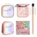 PINK GOLD Highlighter Makeup Palette - Shimmer Contour Powder for Brightening & Long-Lasting Illumination with Mirror - Cheek Highlighter Makeup - Buy Online on GoSupps.com