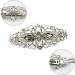 Vanyibro Vintage Flower Hair Barrette Antique Style Hair Clip for Women Sparkly Silver Crystal Grip Hair Accessory for Wedding Birthday Prom - Buy Online on GoSupps.com