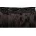 Clip-in Hair Extensions - 1 Weft 5 Clips Wavy Human Hair Natural Black - 43 cm (120 g) for a Flawless Look - Buy Online on GoSupps.com